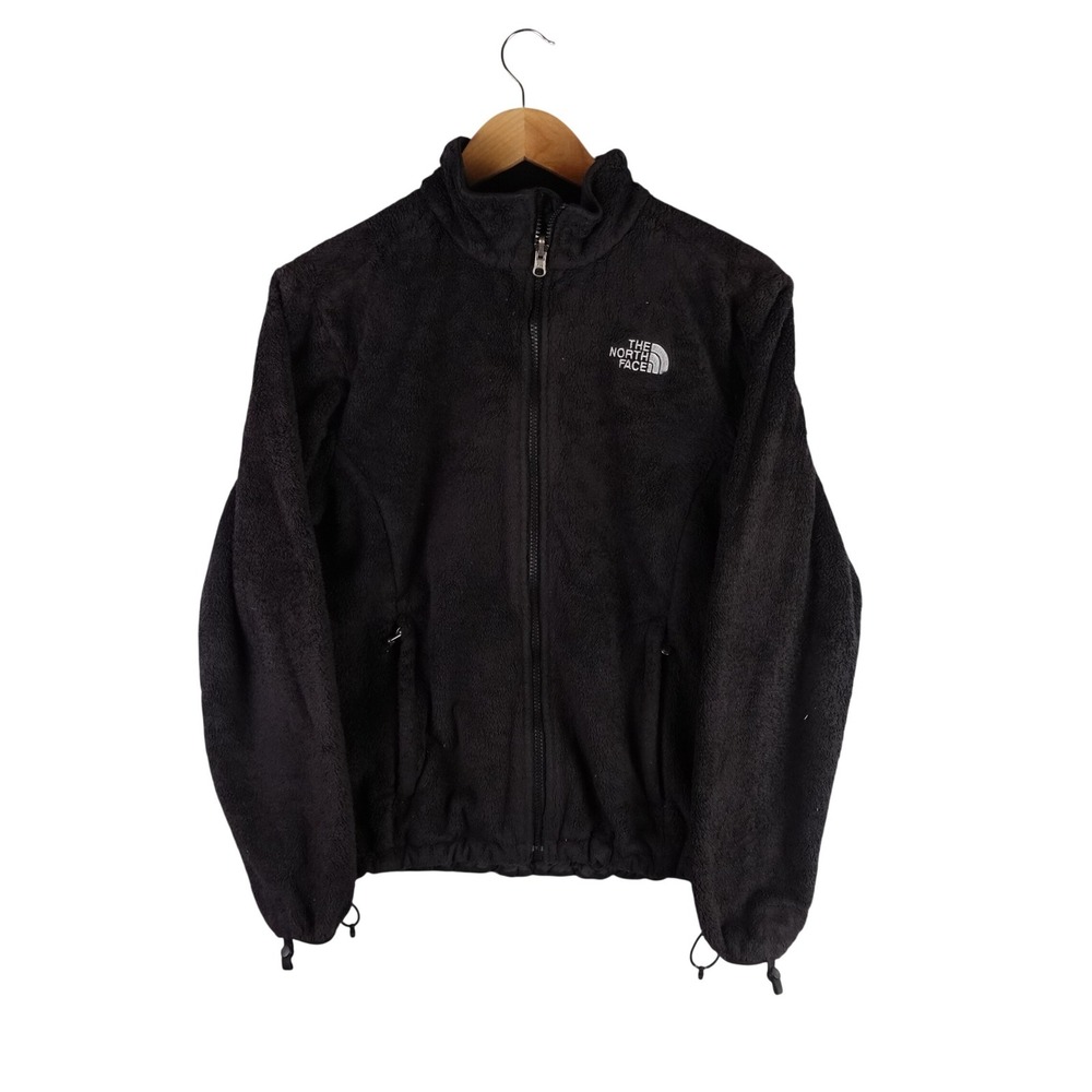 The North Face Osito Fleece Jacket Womens Black Full Zip High Pile‎ Mock Neck